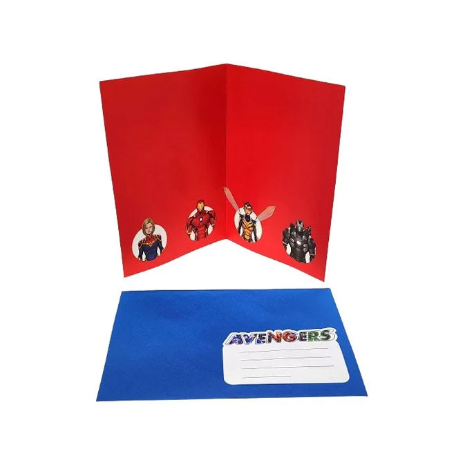 Avengers Marvel 3D Grußkarte