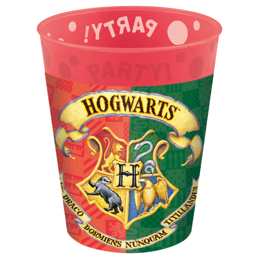 Harry Potter Hogwarts Houses Mikro Premium Kunststoffbecher Set 4 Stk 250 ml