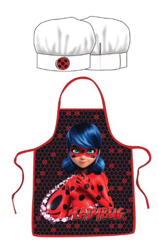 Miraculous Geschichten von Ladybug und Cat Noir Kinder Schürze 2-teiliges Set