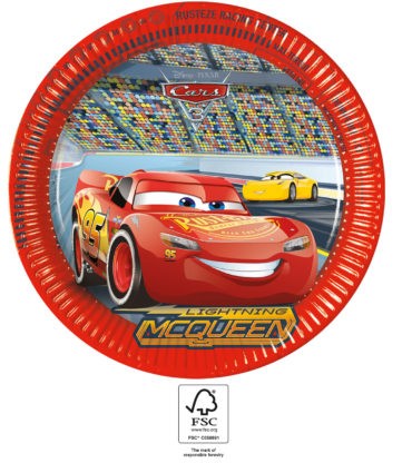 Disney Cars Arena Race Pappteller 8 Stk 23 cm FSC