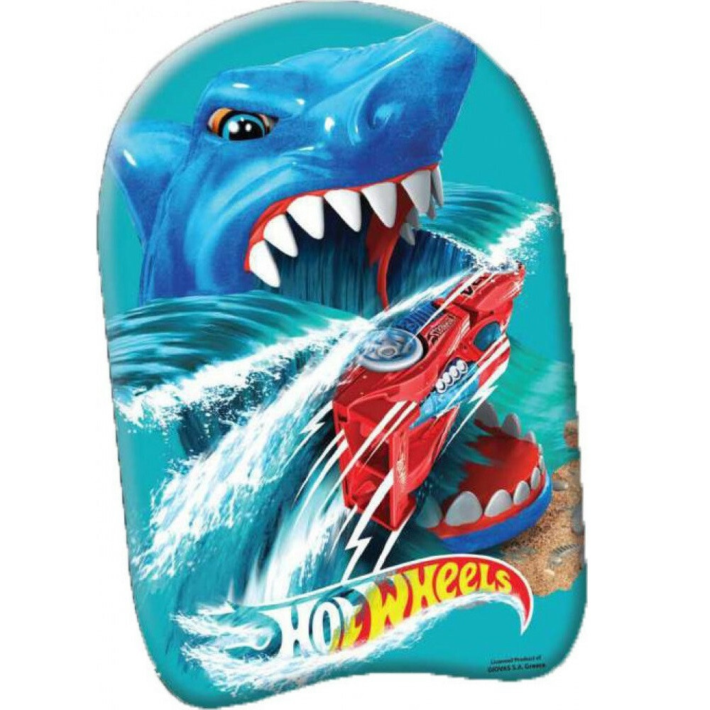 Hot Wheels Shark Kickboard, Schwimmbrett 45 cm
