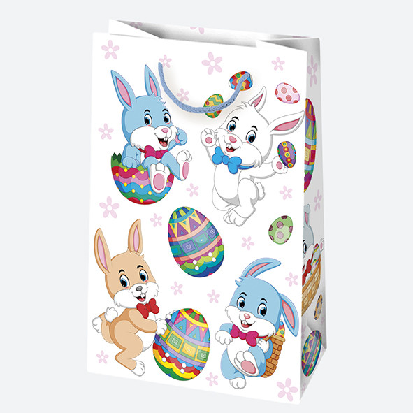 Ostern Bunny Papiergeschenktüte 16x24x7 cm Ostern Bunny Papiergeschenktüte 16x24x7 cm