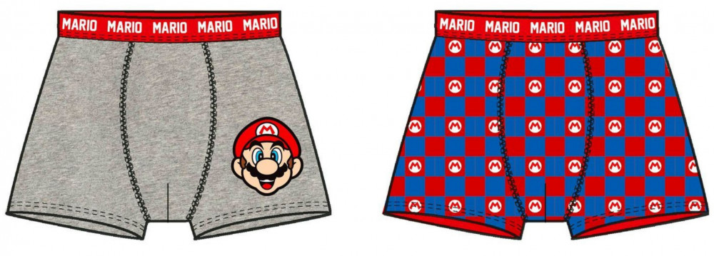 Super Mario Kinder Boxershorts 2 Stück/Paket 5-12 Jahre