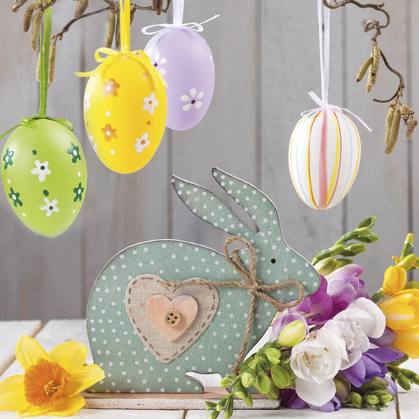 Ostern Dotted Rabbit Serviette 20 Stk 33x33 cm