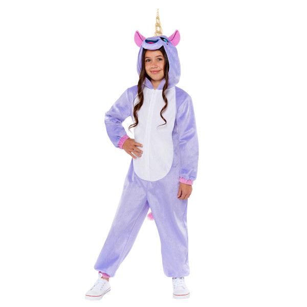 Einhorn Purple Plüschkostüm 4-6 Jahre