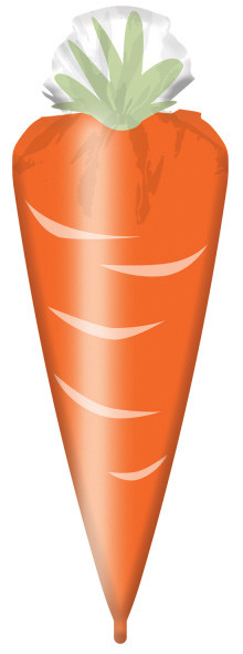 Ostern Karotten-Folienballon 111 cm