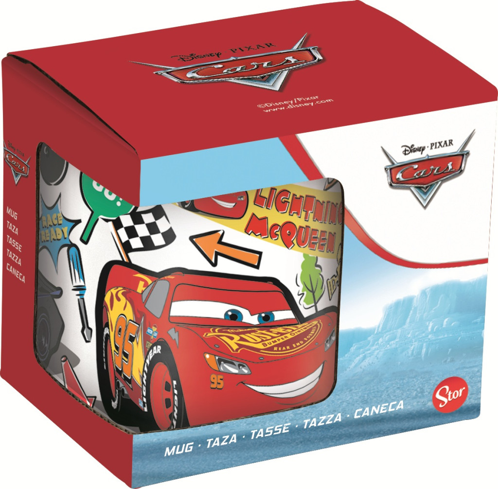 Disney Cars Stickers Porzellanbecher 235 ml (8 oz) im Geschenkkarton
