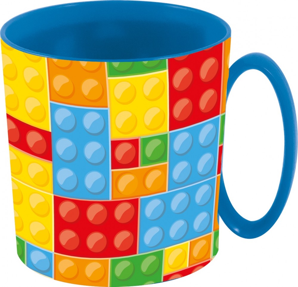 Bricks Lego gemusterter Microbecher 350 ml