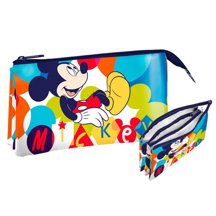 Disney Mickey  Kinder-Necessaire, Federtasche 3 Fächer