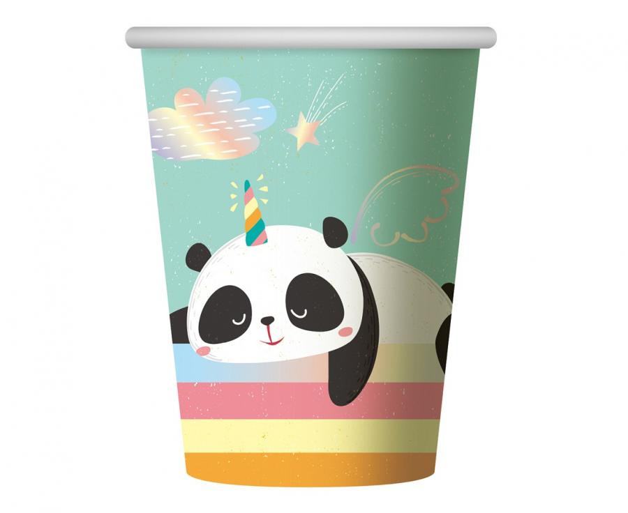 Panda Dreamy Pappbecher 6 Stk 266 ml