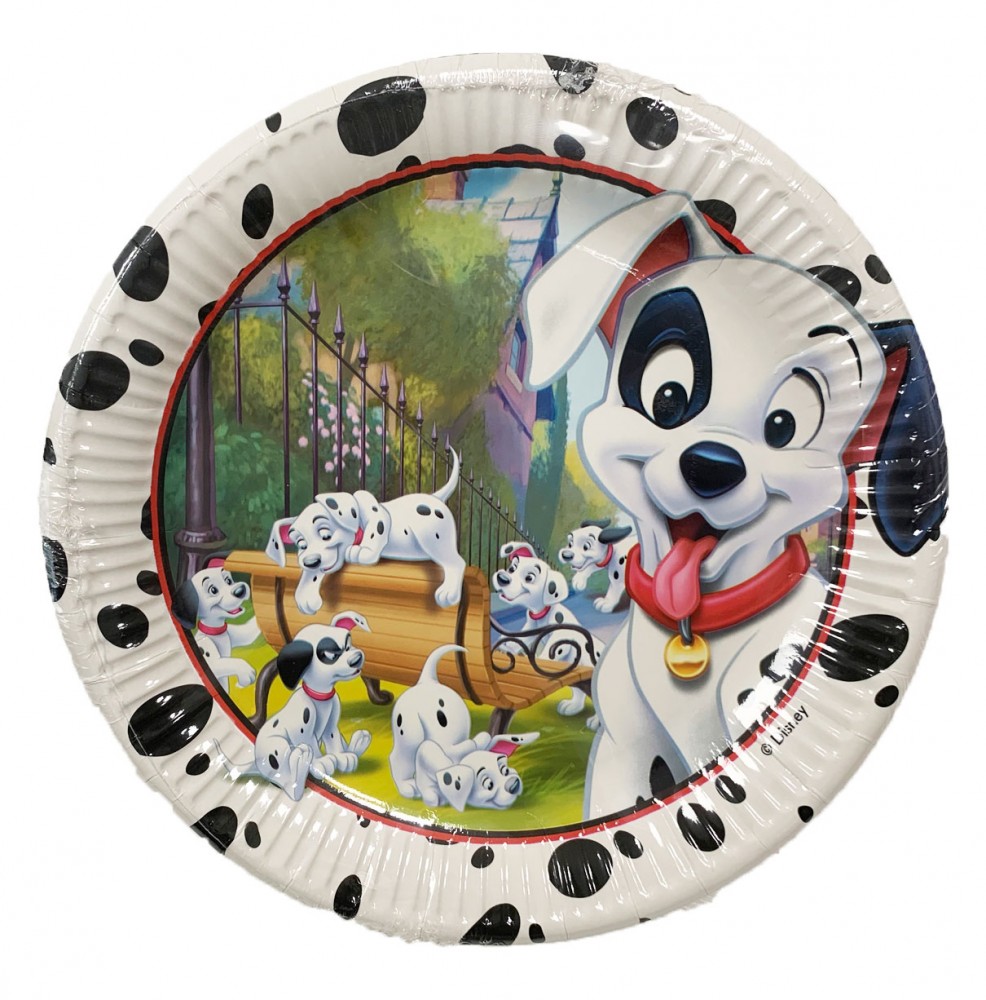 Disney 101 Dalmatiner Play Pappteller 8 Stk 23 cm