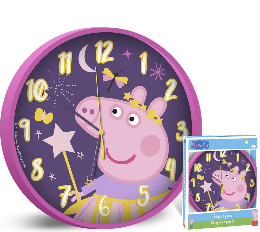 Peppa Wutz Wanduhr 25 cm