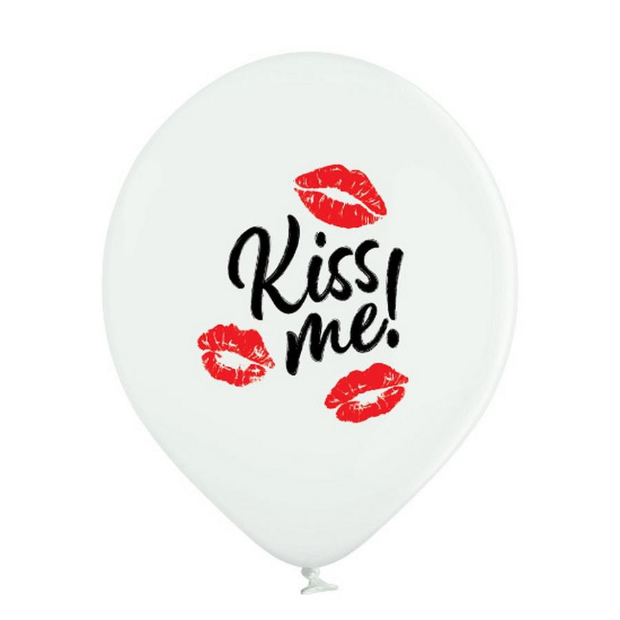 Liebe Kiss Me Kuss Ballon, 6 Stück 12 Zoll (30 cm)
