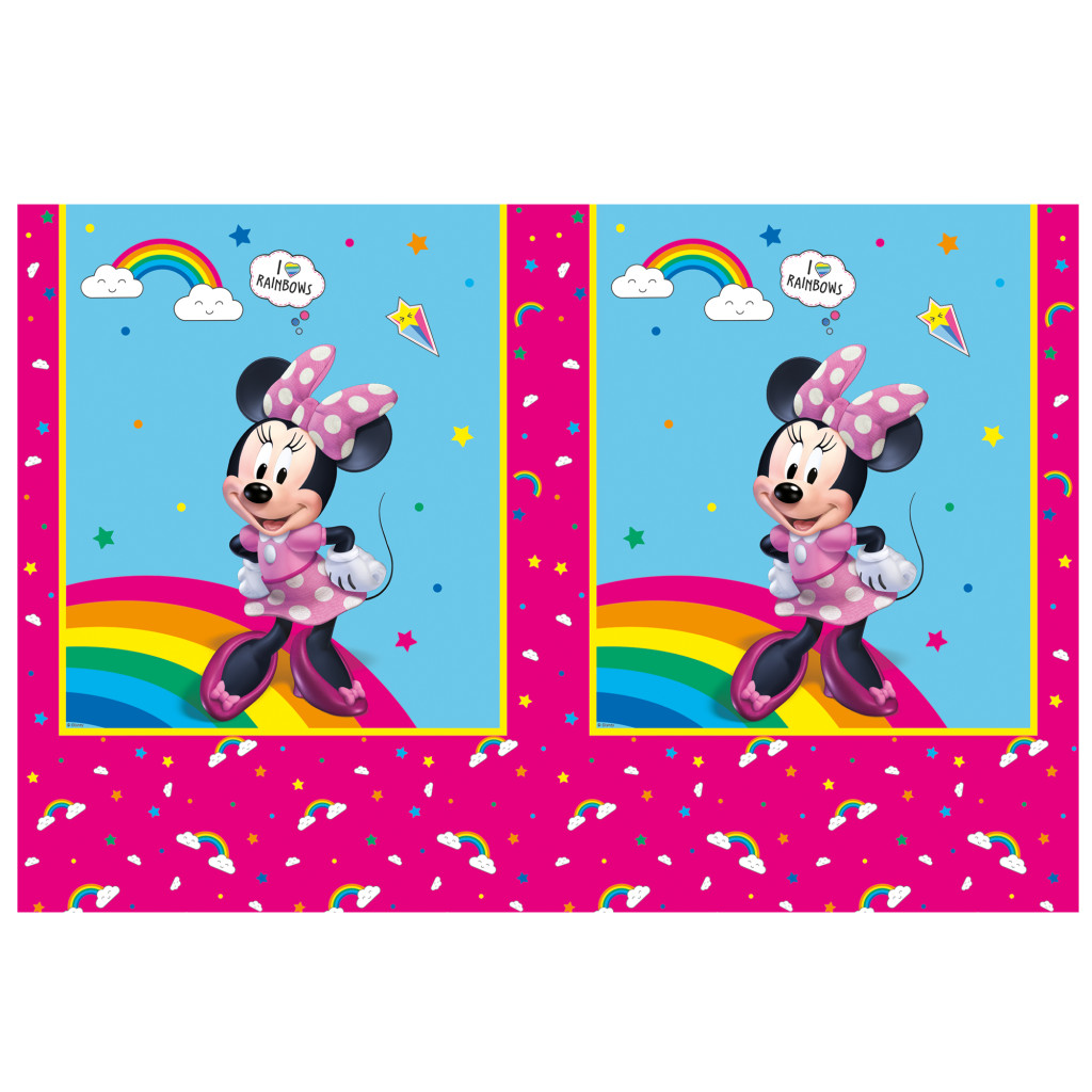 Disney Minnie  Makes Me Smile Kunststoff Tischdecke 120x180 cm