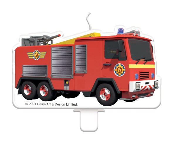 Feuerwehrmann Sam Teamwork Tortenkerze