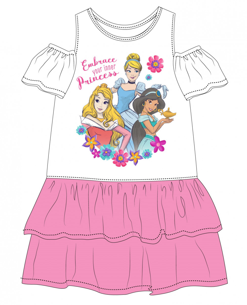 Disney Prinzessin Kinder Sommerkleid 98-128 cm