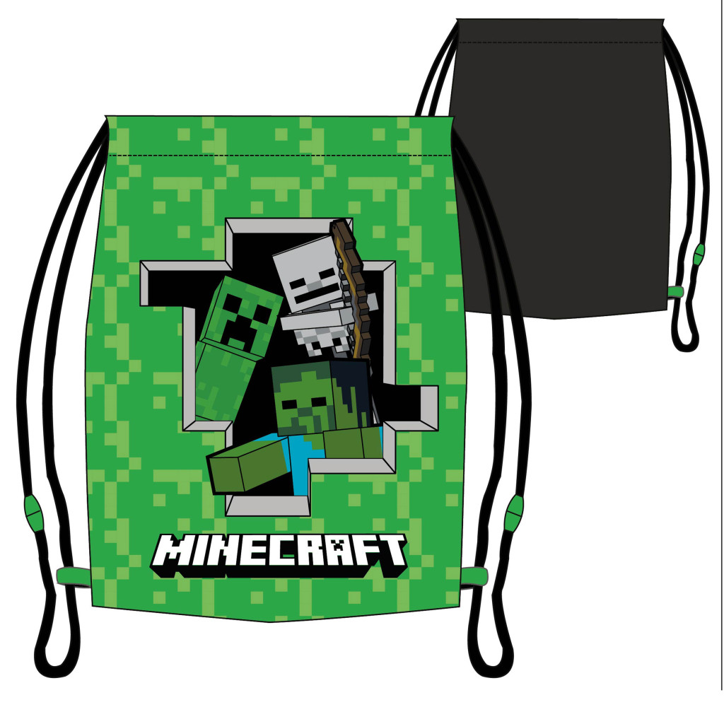Minecraft Creeper  Sporttasche Turnbeutel 37 cm