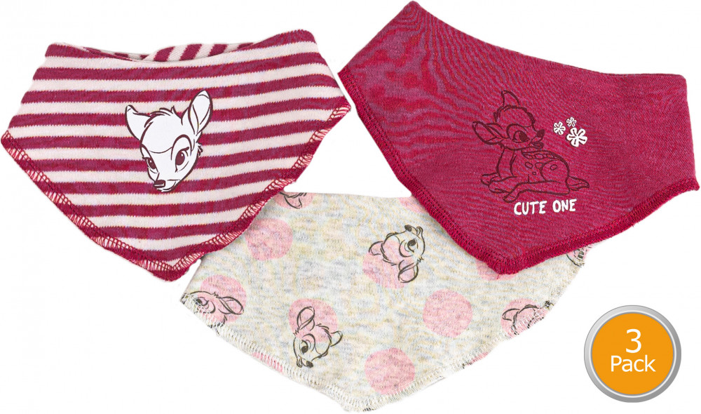 Disney Bambi Baby-Lätzchen 3 Stk 86/92 cm