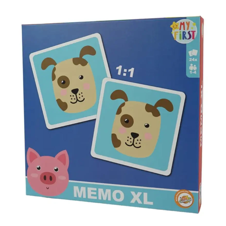 Tiere Domestic Gedächtnisspiel XL 24 Stk