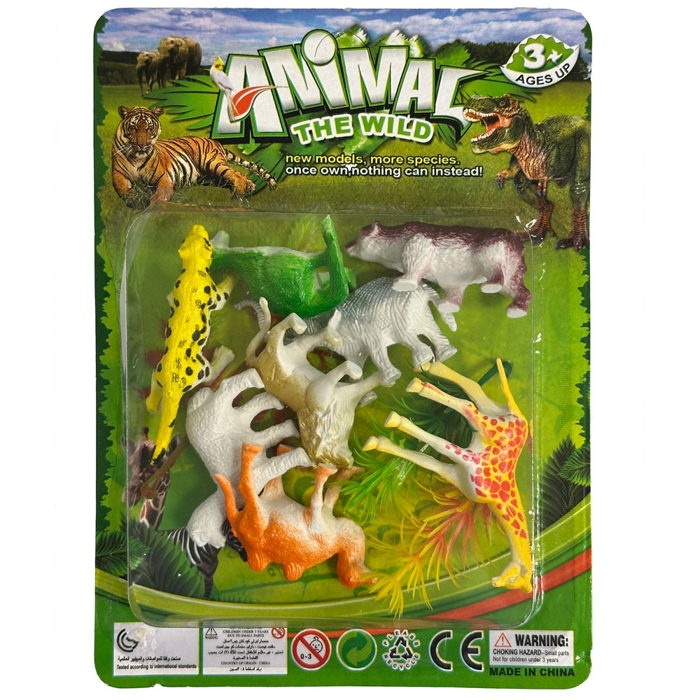Tiere Plastikfigur 8-teiliges Set in der Box