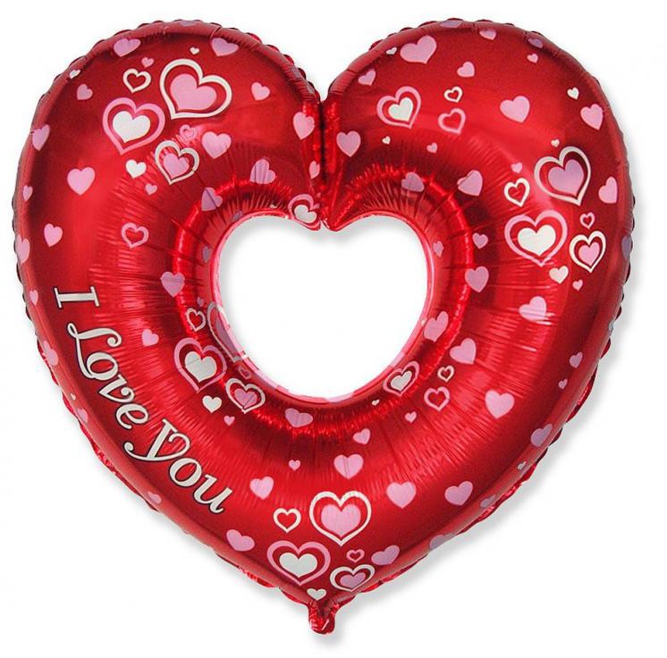 Liebe Fancy Herzfolienballon 86 cm (WP)
