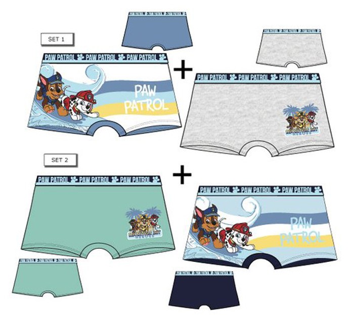 Paw Patrol Kinder Boxershorts 2 Stück/Packung