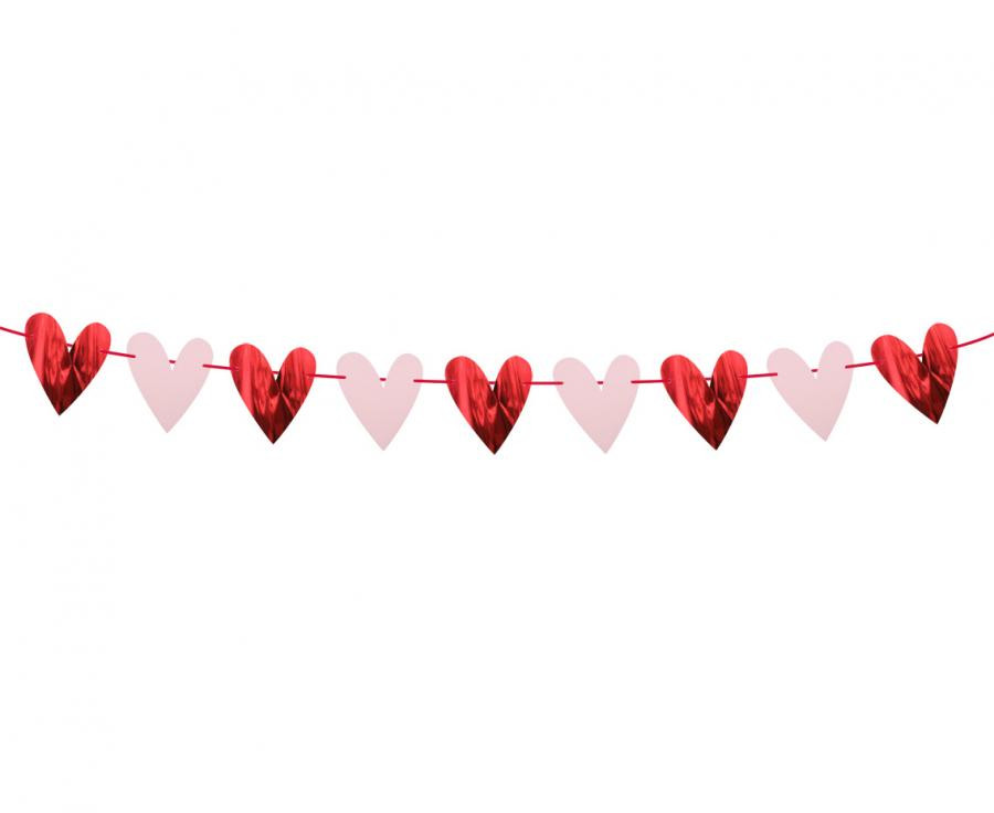 Liebe Hearts Girlande 200 cm