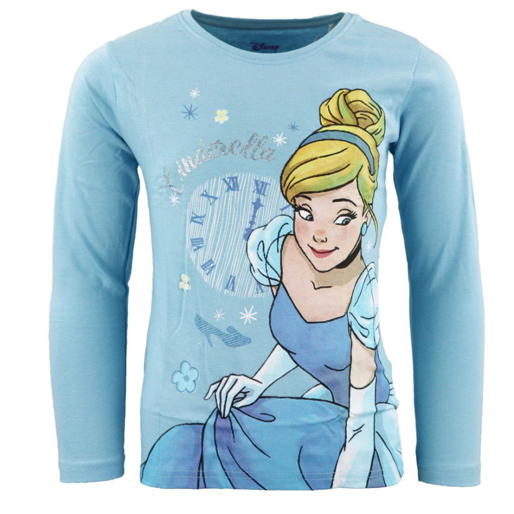 Disney Prinzessin Cinderella Kinder Langarmshirt, Oberteil 98-128 cm