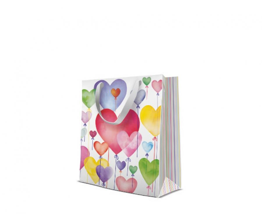 Ballon Lovely Papier-Geschenktüte 20x25x10 cm