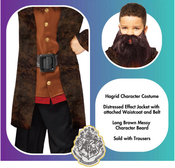 Harry Potter Hagrid Kostüm 4-6 Jahre