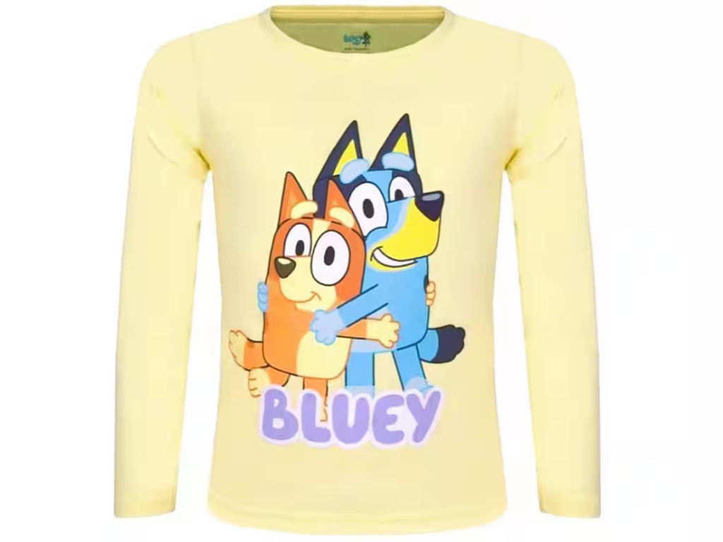 Bluey Hug Kinder Langarmshirt, Oberteil 2 - 6 Jahre / 92 - 116 cm