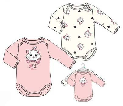 Disney Marie Katze Baby-Body, Strampelanzug 2-teiliges Set