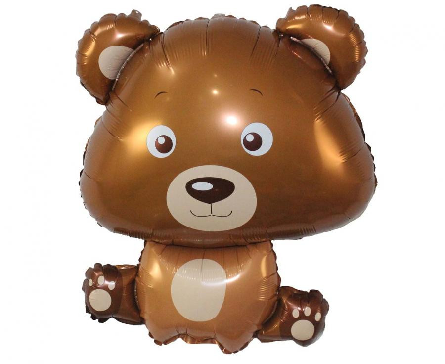 Bär Brown Teddy Folienballon 60 cm