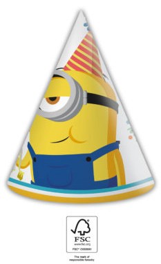 Minions The Rise of Gru Partyhut, Kegel 6 Stk FSC