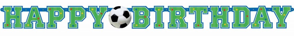 Fußball Happy Birthday Schild 135 cm
