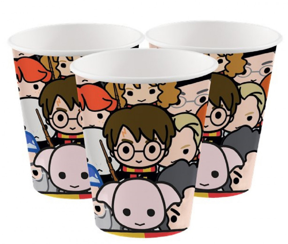 Harry Potter Graphic Pappbecher 8 Stück 250 ml