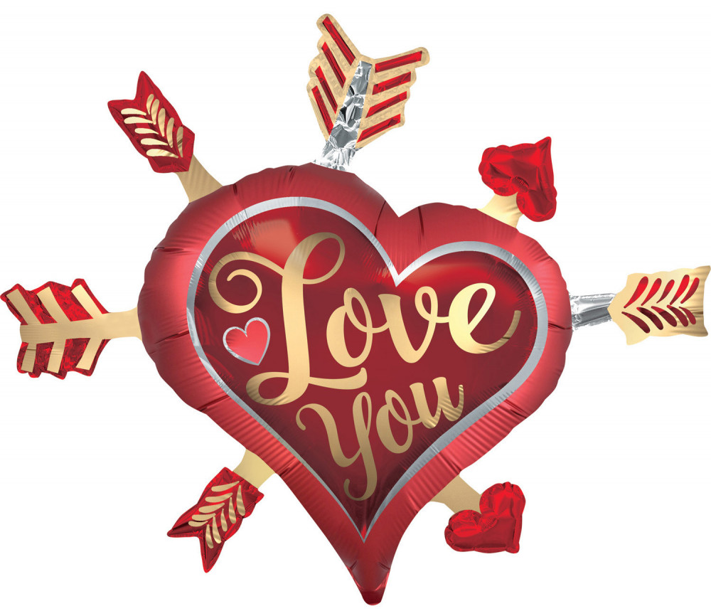 Liebe I love You, Ich liebe Dich Folienballon 86 cm