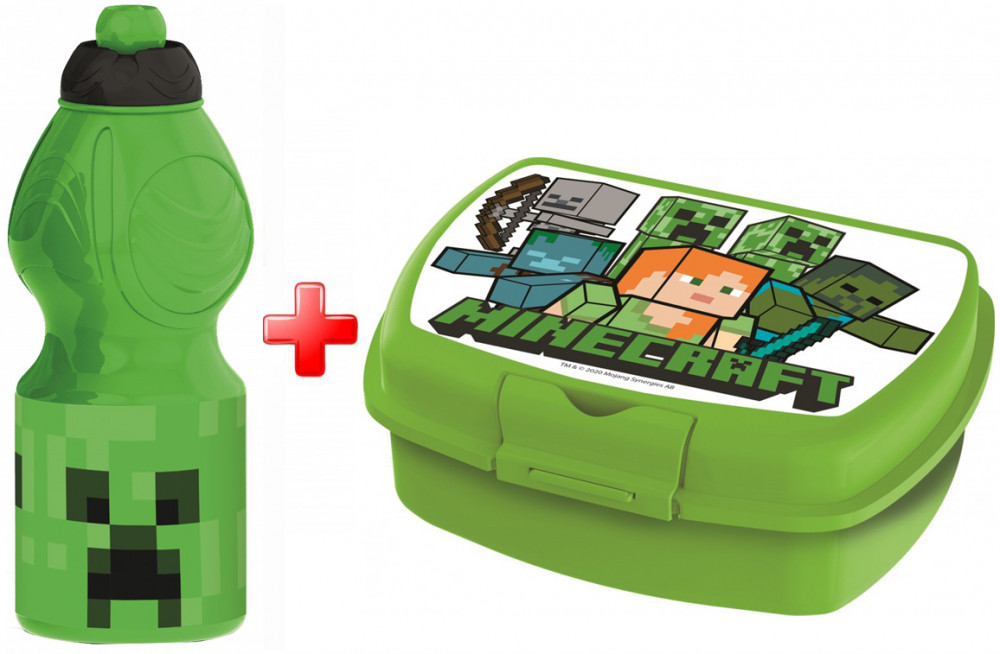 Minecraft Flaschen- und Sandwichbox-Set