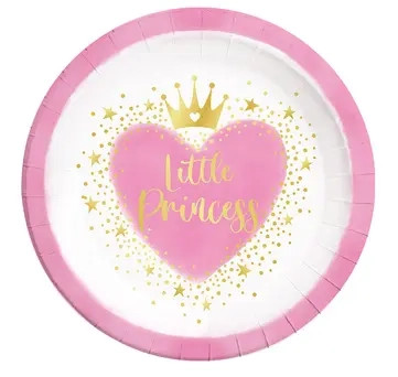 Prinzessin Little Princess Papierteller 8 Stk. 23 cm FSC