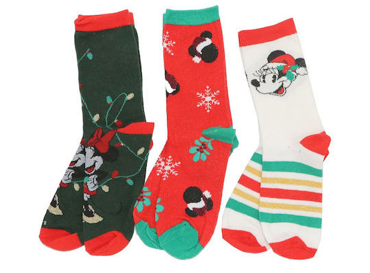 Disney Minnie  Weihnachtssocken für Damen 36-41