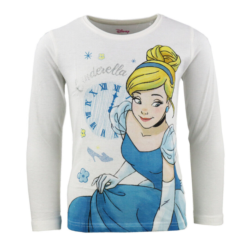 Disney Prinzessin Cinderella Kinder Langarmshirt, Oberteil 98-128 cm