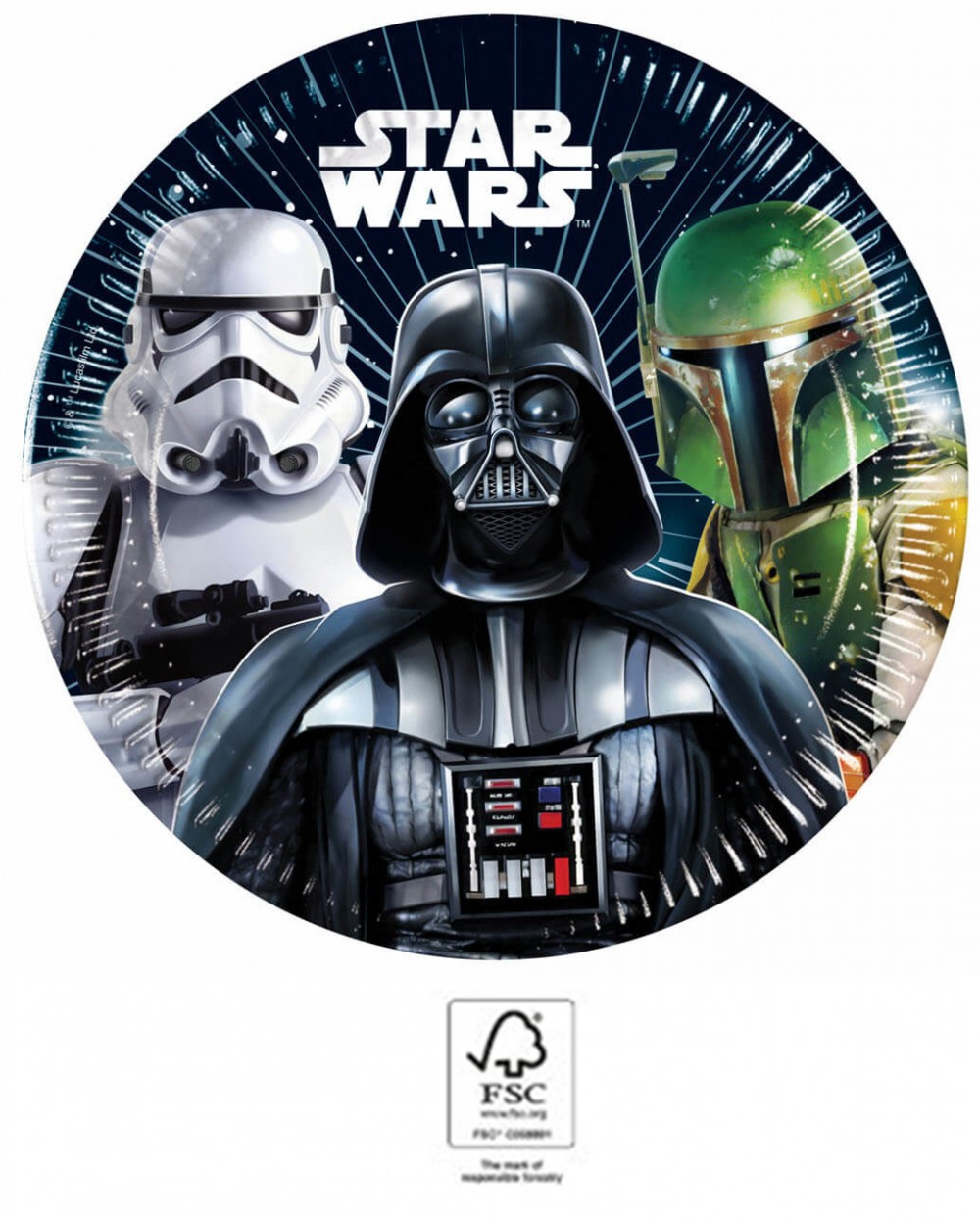Star Wars Galaxy Pappteller 8 Stk 20 cm FSC