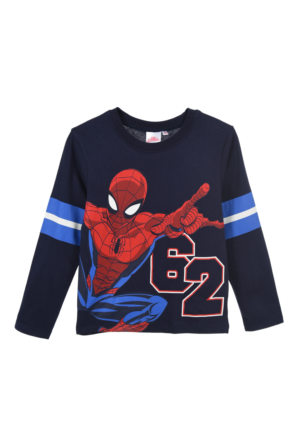 Spiderman Navy Kinder Langarmshirt, 3 - 8 Jahre / 98 - 128 cm
