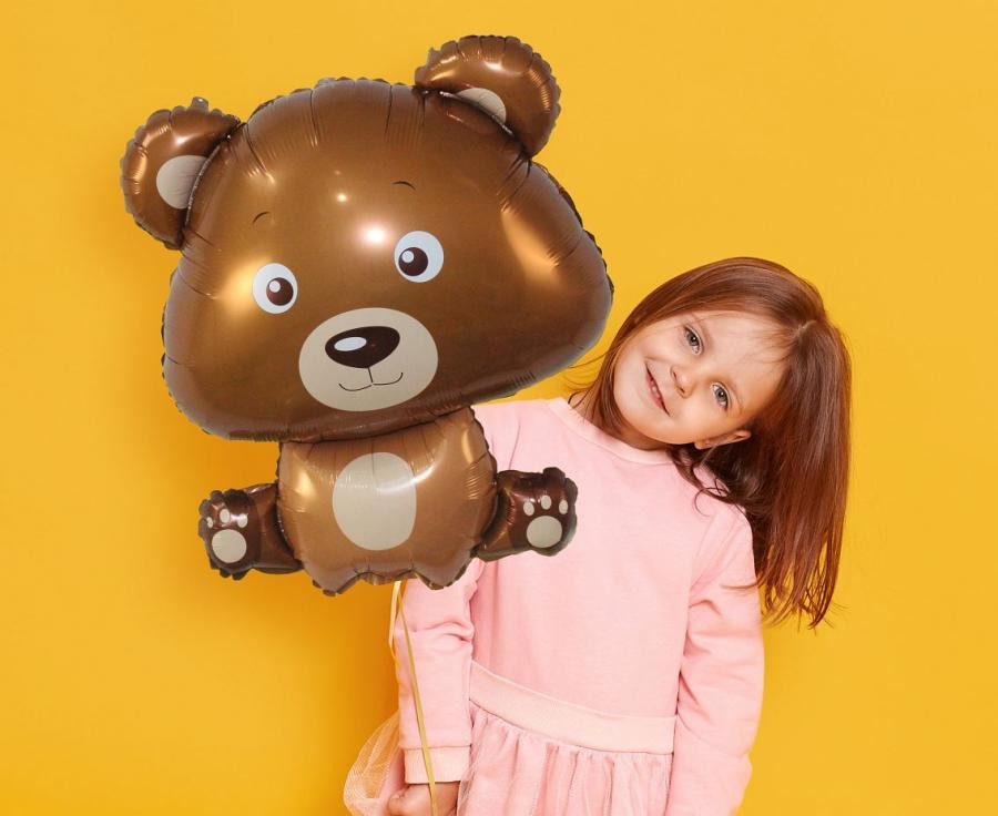 Bär Brown Teddy Folienballon 60 cm