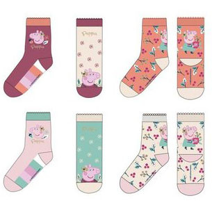 Peppa Wutz Flower Kinder Socken 23-34