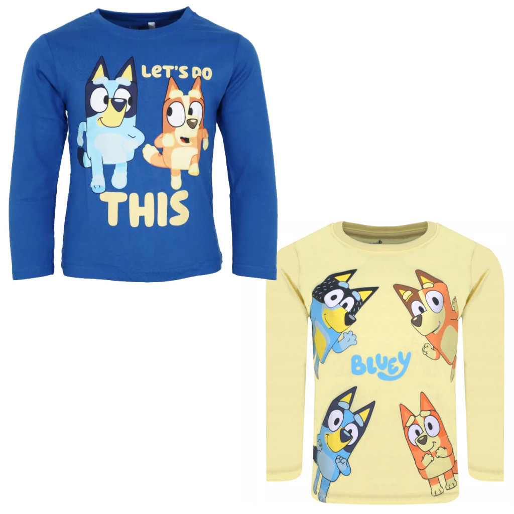 Bluey Let's Do Kinder Langarmshirt, Oberteil 2 - 6 Jahre / 92 - 116 cm