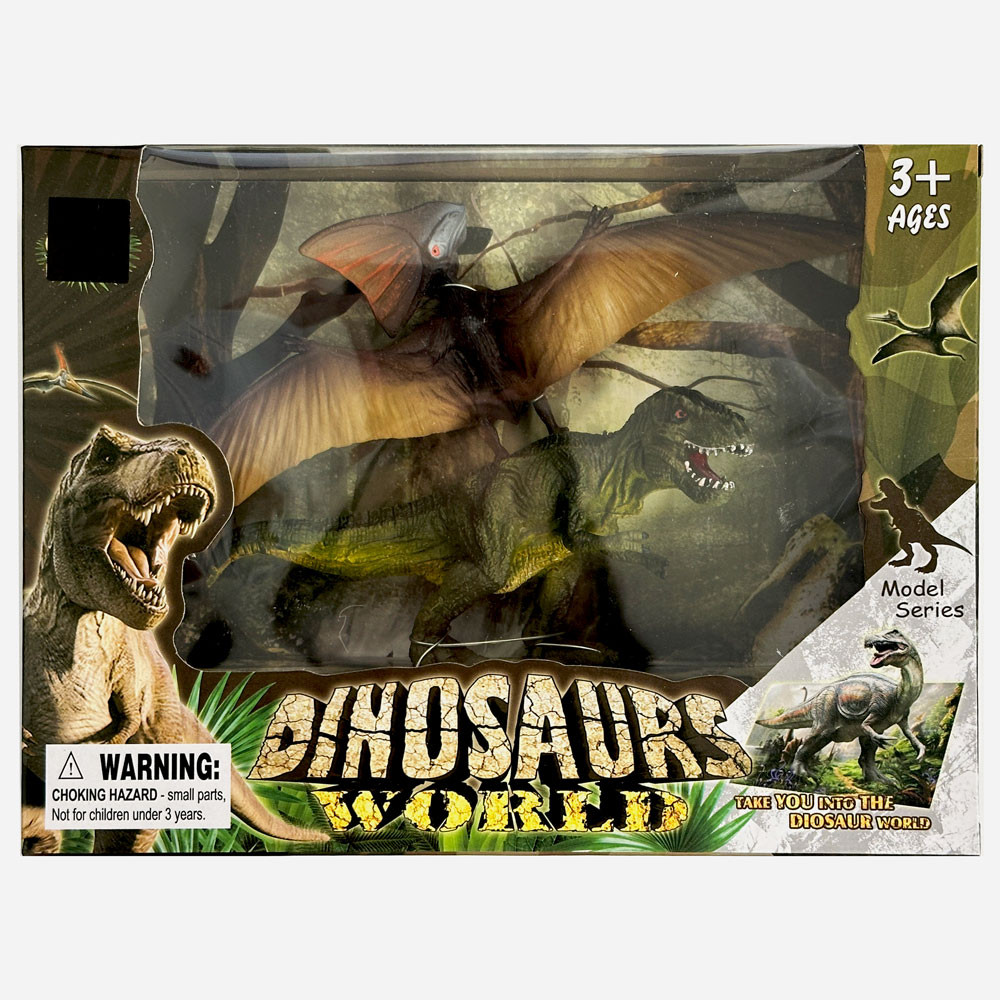 Dinosaurier Kunststoff Figur 2er-Set in einer Box