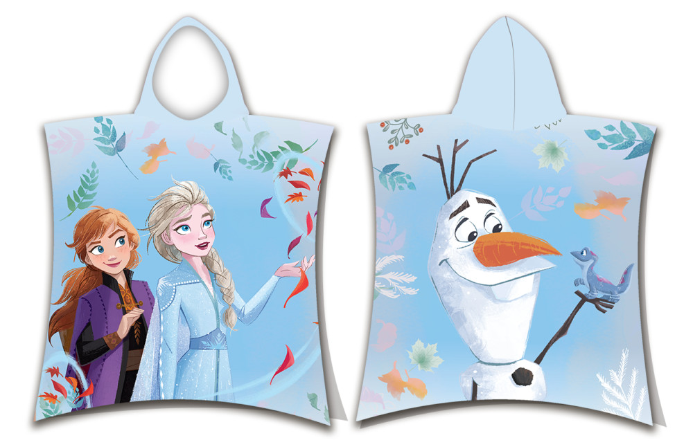 Disney Eiskönigin Blue Strandtuch-Poncho 50x115cm