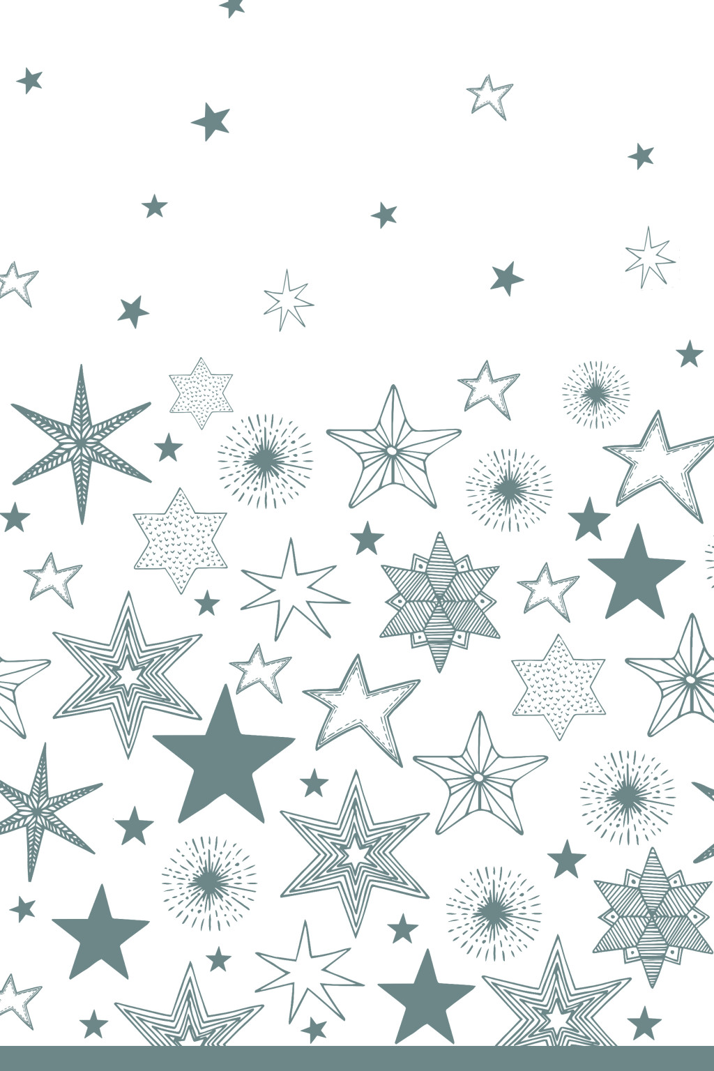 Weihnachten Silver Stars Papiertischdecke 120x180 cm