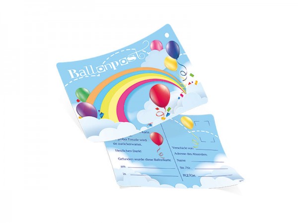 Ballonflugkarte Ballonpost für Luftballonweitflug